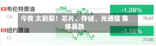今夜 太割裂！芯片、存储、光通信 集体暴跌-第2张图片
