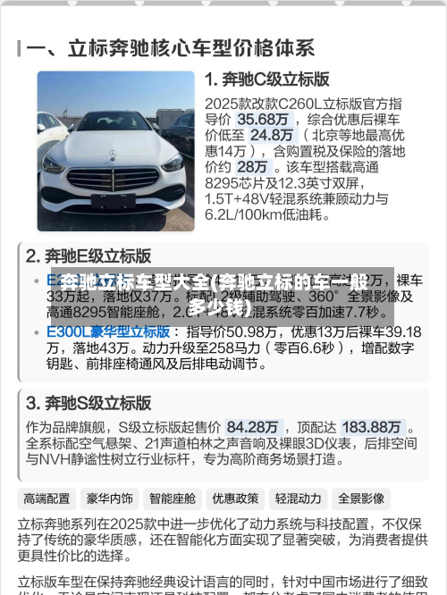 奔驰立标车型大全(奔驰立标的车一般多少钱)-第2张图片