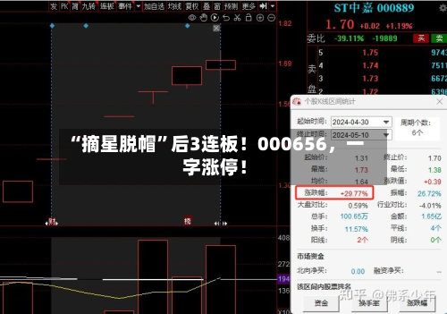 “摘星脱帽	”后3连板！000656，一字涨停！-第2张图片