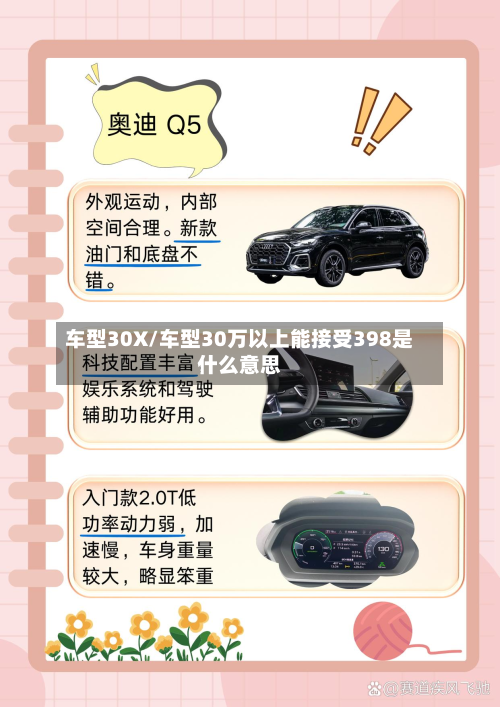 车型30X/车型30万以上能接受398是什么意思