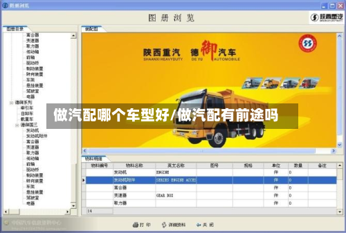做汽配哪个车型好/做汽配有前途吗