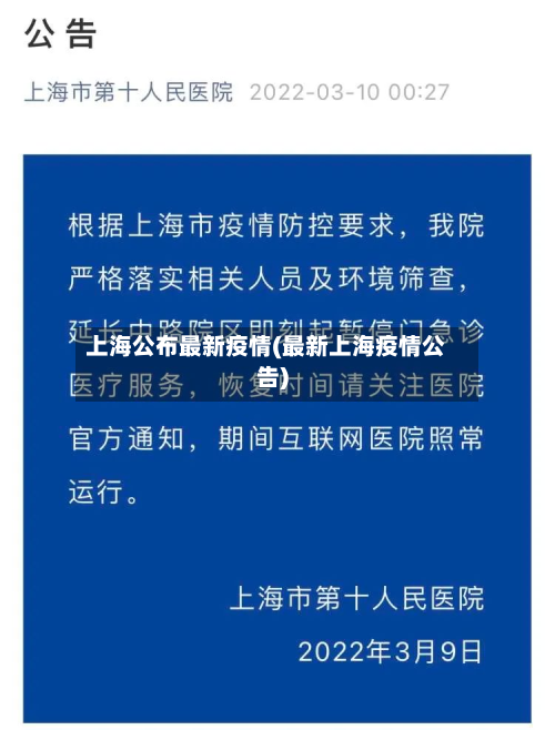 上海公布最新疫情(最新上海疫情公告)