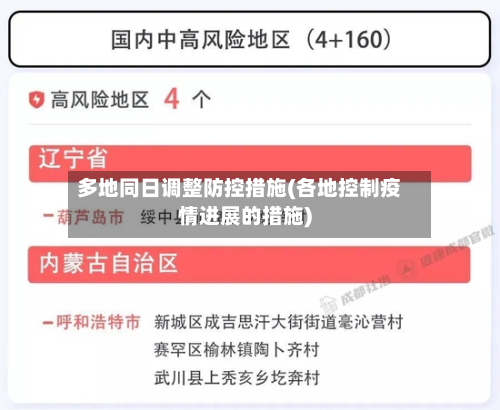多地同日调整防控措施(各地控制疫情进展的措施)-第2张图片