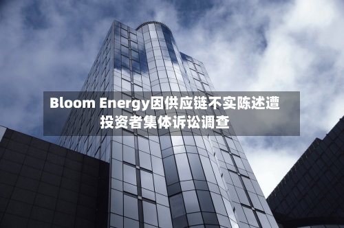 Bloom Energy因供应链不实陈述遭投资者集体诉讼调查-第2张图片