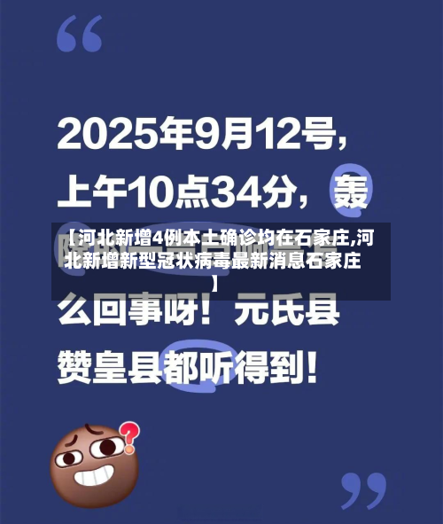 【河北新增4例本土确诊均在石家庄,河北新增新型冠状病毒最新消息石家庄】