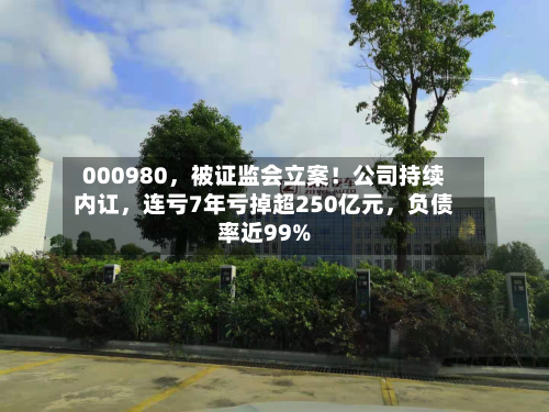 000980，被证监会立案！公司持续内讧，连亏7年亏掉超250亿元	，负债率近99%-第2张图片