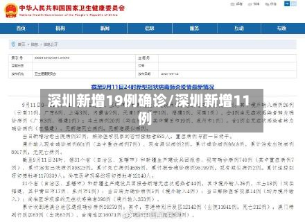 深圳新增19例确诊/深圳新增11例
