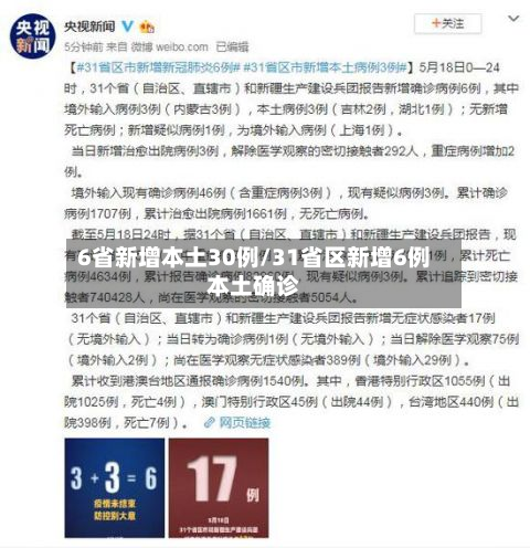 6省新增本土30例/31省区新增6例本土确诊