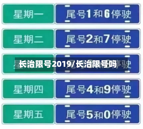 长治限号2019/长治限号吗-第3张图片