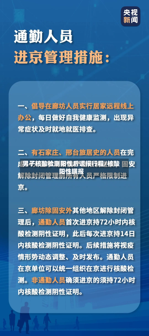 男子核酸检测阳性后谎报行程/核酸阳性瞒报-第2张图片