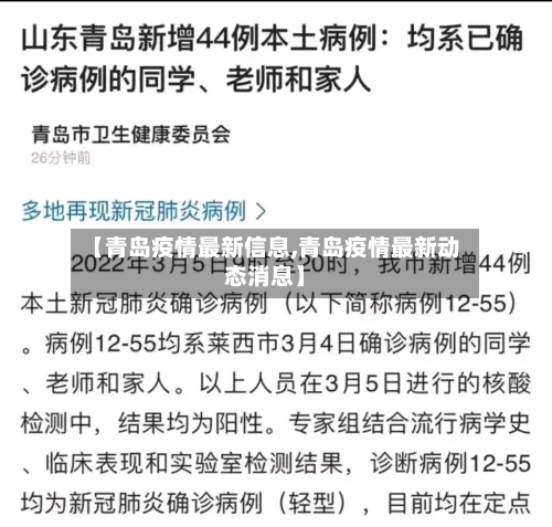 【青岛疫情最新信息,青岛疫情最新动态消息】-第2张图片