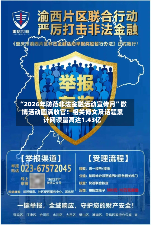 “2026年防范非法金融活动宣传月”微博活动圆满收官！相关博文及话题累计阅读量高达1.43亿-第2张图片