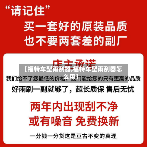 【福特车型雨刮器,福特车型雨刮器怎么用】-第2张图片