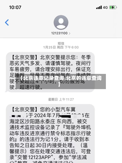 【北京违章记录查询,北京的违章查询】
