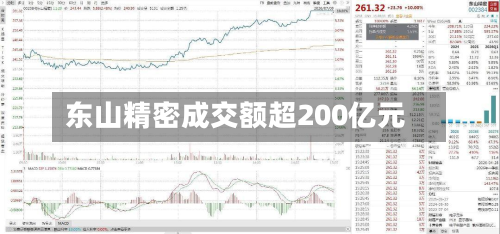 东山精密成交额超200亿元