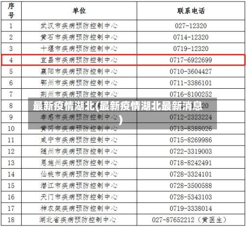 最新疫情湖北(最新疫情湖北最新消息)