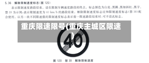 重庆限速限号(重庆主城区限速)