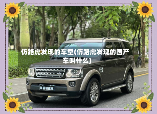 仿路虎发现的车型(仿路虎发现的国产车叫什么)-第2张图片