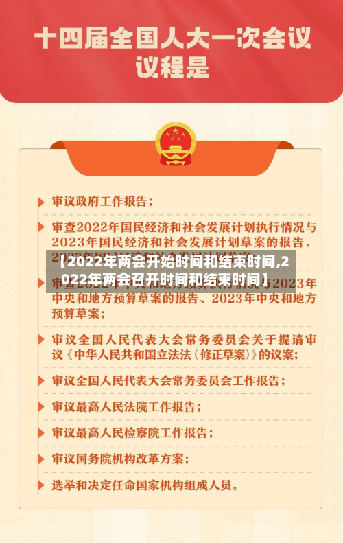 【2022年两会开始时间和结束时间,2022年两会召开时间和结束时间】-第2张图片