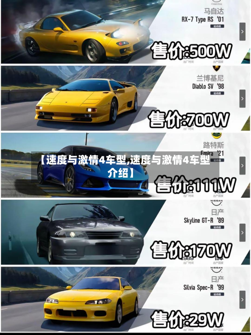 【速度与激情4车型,速度与激情4车型介绍】-第3张图片