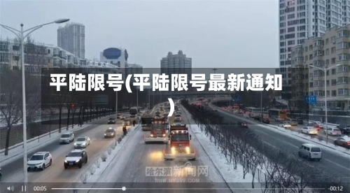 平陆限号(平陆限号最新通知)-第2张图片
