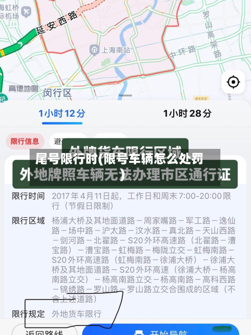 尾号限行时(限号车辆怎么处罚)-第2张图片