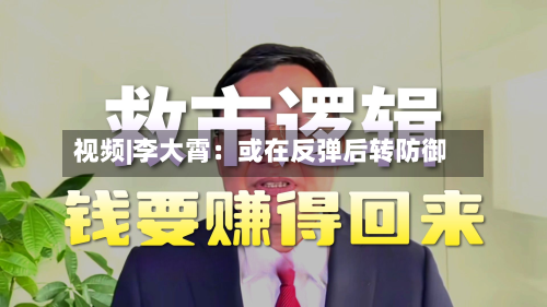视频|李大霄：或在反弹后转防御