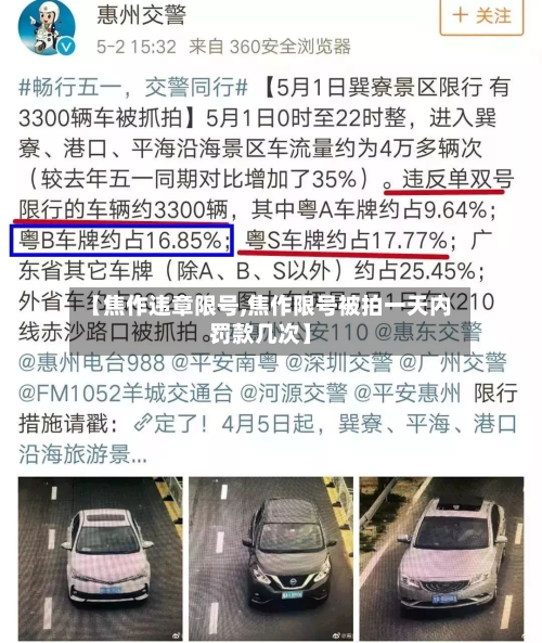 【焦作违章限号,焦作限号被拍一天内罚款几次】-第3张图片