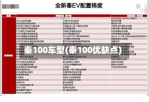 秦100车型(秦100优缺点)-第2张图片