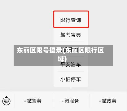 东丽区限号摄录(东丽区限行区域)