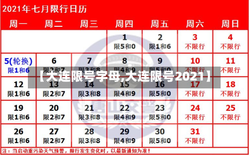 【大连限号字母,大连限号2021】