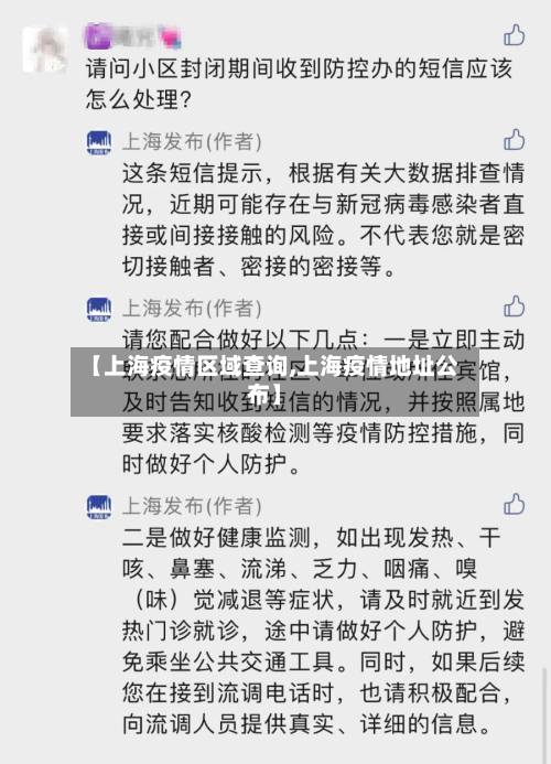 【上海疫情区域查询,上海疫情地址公布】-第3张图片
