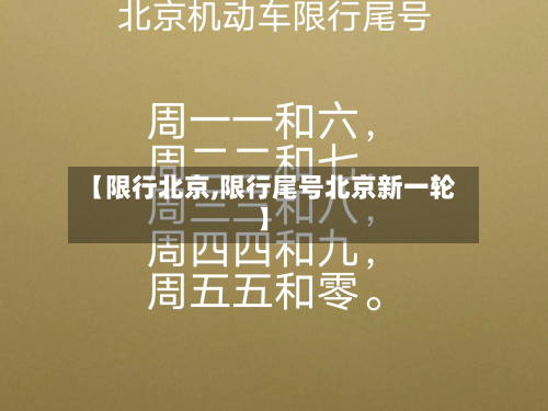 【限行北京,限行尾号北京新一轮】-第2张图片
