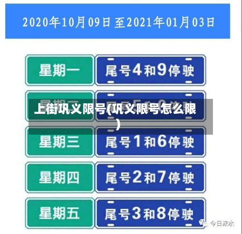 上街巩义限号(巩义限号怎么限)