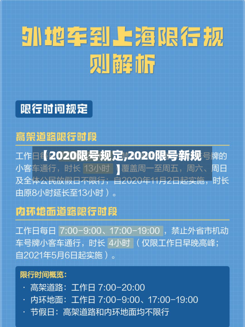 【2020限号规定,2020限号新规】