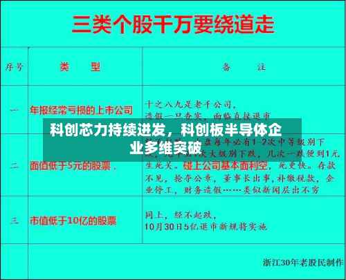 科创芯力持续迸发，科创板半导体企业多维突破-第2张图片