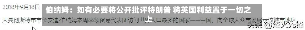 伯纳姆:如有必要将公开批评特朗普 将英国利益置于一切之上-第3张图片